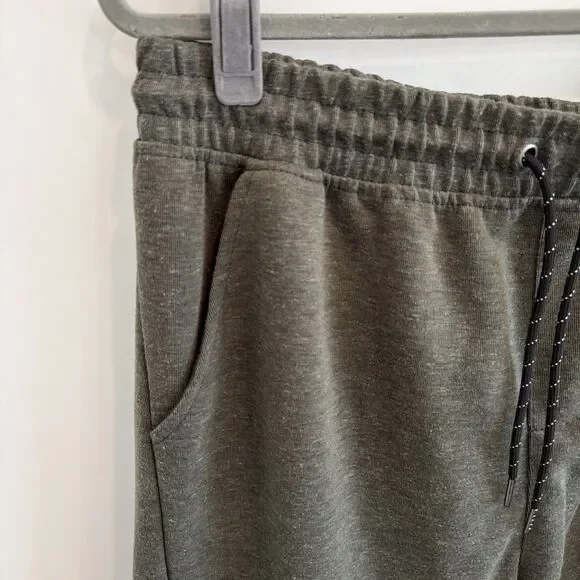 Burnside Men's Sz L Performance Jogger Pants Olive Green Army Zip Pocket BG8531 - Picture 7 of 16